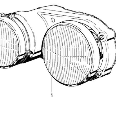BMW 7-Serie E23 Dubbele schijnwerper verstelbaar links