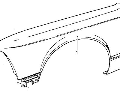 BMW 7-Serie E23 Zijpaneel voor links
