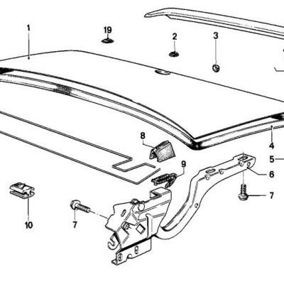 BMW 7-Serie E23 Kofferdeksel / achterklep